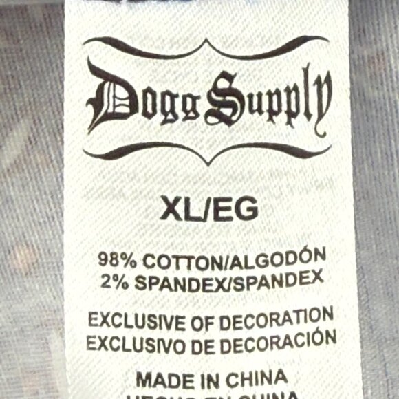 NWT Dogg Supply By Snoop Dogg Mens Set Blue Bandana Stretch Shirt & Shorts Sz XL - Picture 8 of 16